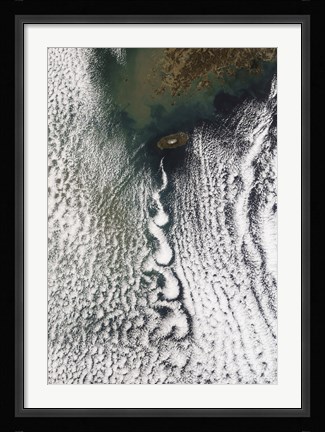 Framed Cloud Vortices off Cheju Do, South Korea Print