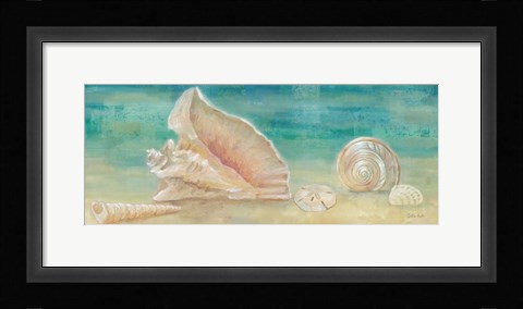 Framed Horizon Shells Panel II Print