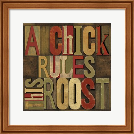 Framed Printers Block Rules This Roost I Print