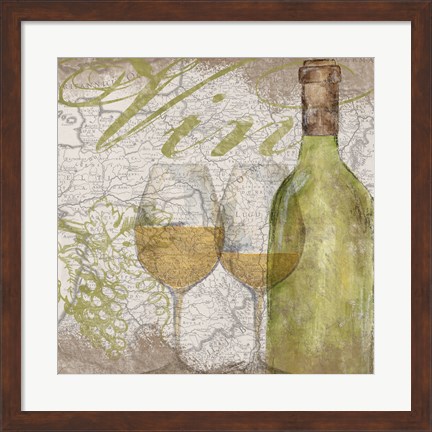Framed Vino and Vin II Print