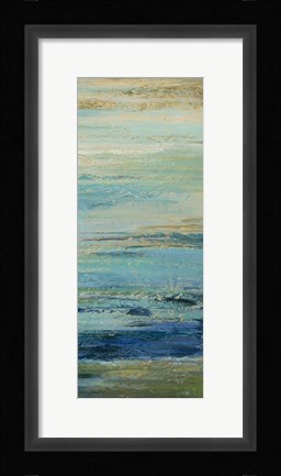 Framed Blue Indigo Panel II Print