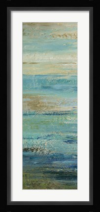 Framed Blue Indigo Panel I Print