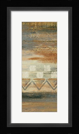 Framed Siena Geometric Panel I Print