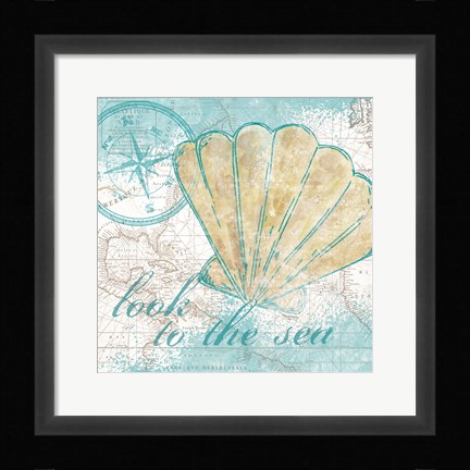 Framed Look to the Sea I Print