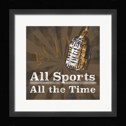 Framed Sports Talk II Print
