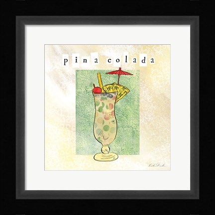 Framed Tropical Cocktails II Print