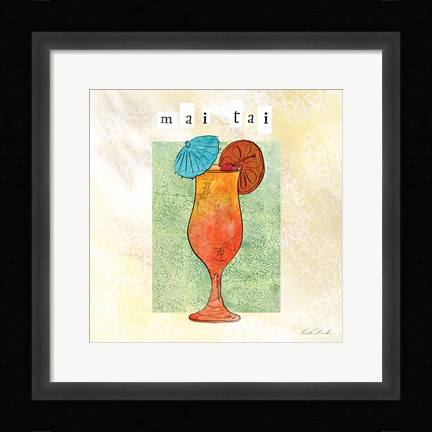 Framed Tropical Cocktails IV Print