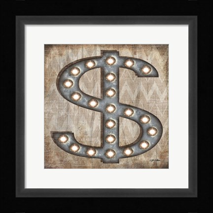 Framed Marquee Symbols III Print