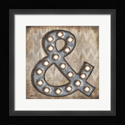 Framed Marquee Symbols IV Print