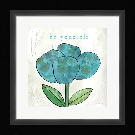 Framed Paper Flower I Print