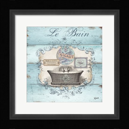 Framed Rustic French Bath II Print