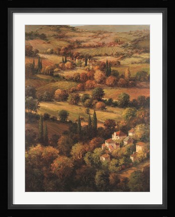 Framed Mediterranean Countryside Print