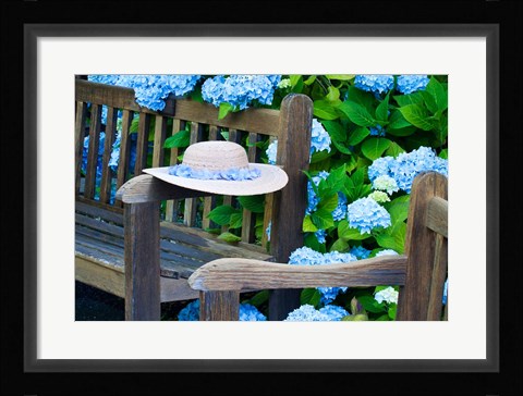 Framed Garden at Governor's House Victoria, Victoria, British Columbia, Canada Print