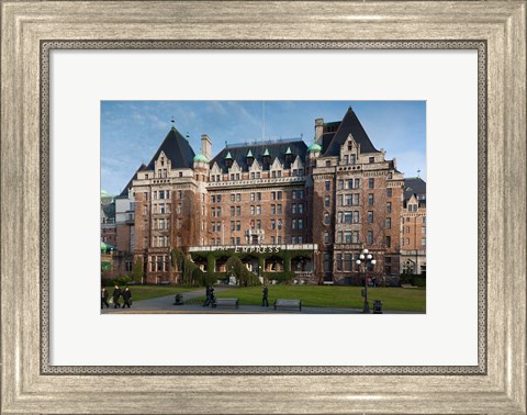 Framed Fairmont Empress Hotel, Victoria, Vancouver Island, British Columbia, Canada Print