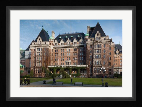 Framed Fairmont Empress Hotel, Victoria, Vancouver Island, British Columbia, Canada Print