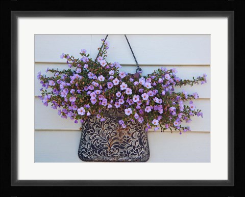 Framed British Columbia, Victoria, Decor on House boats Print