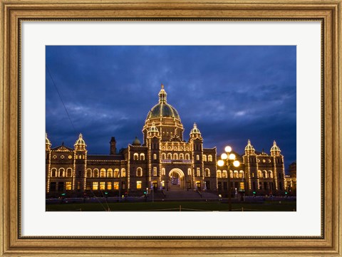 Framed British Columbia, Victoria, Parliament Building Print