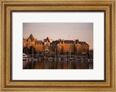 Framed Inner Harbor, Victoria, British Columbia, Canada Print
