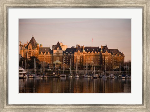 Framed Inner Harbor, Victoria, British Columbia, Canada Print