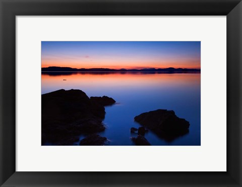 Framed Canada, BC, Salt Spring Island, Beddis Beach Dawn Print