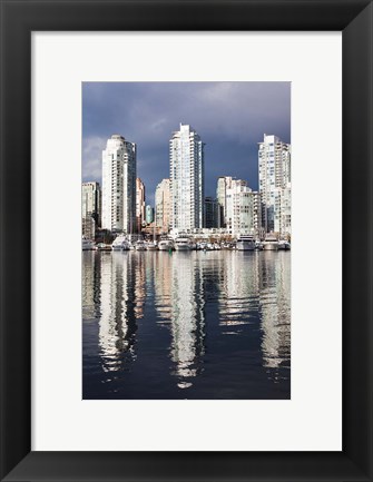 Framed Buildings along False Creek, Vancouver, British Columbia, Canada Print