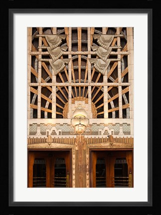 Framed Detail of the Marine Building, Vancouver, British Columbia, Canada Print