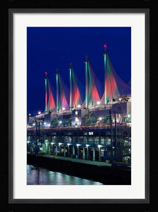 Framed Dawn, Canada Place, Vancouver, British Columbia, Canada Print