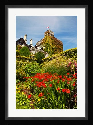 Framed Summer in Hately Gardens, Victoria, British Columbia Print