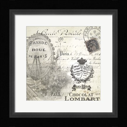 Framed All About Paris II Print