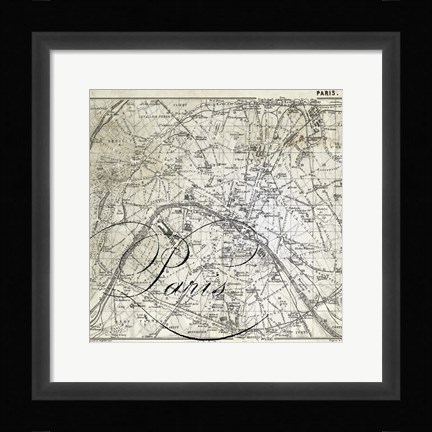 Framed All About Paris III Print
