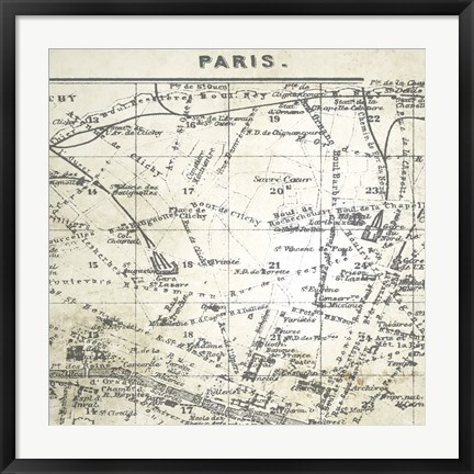 Framed All About Paris IV Print