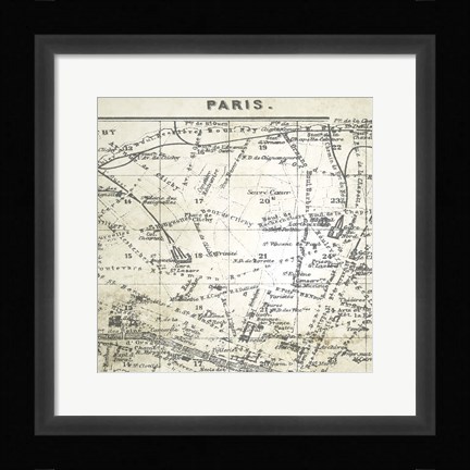 Framed All About Paris IV Print
