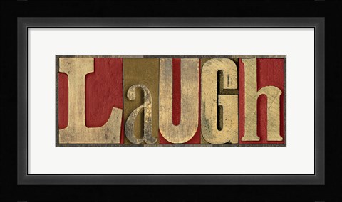 Framed Printers Block Sentiment Spice IV - Laugh Print