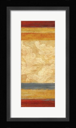 Framed Tapestry Stripe Panel II Print
