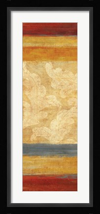 Framed Tapestry Stripe Panel II Print