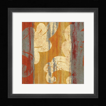 Framed Tapestry Stripe Square II Print