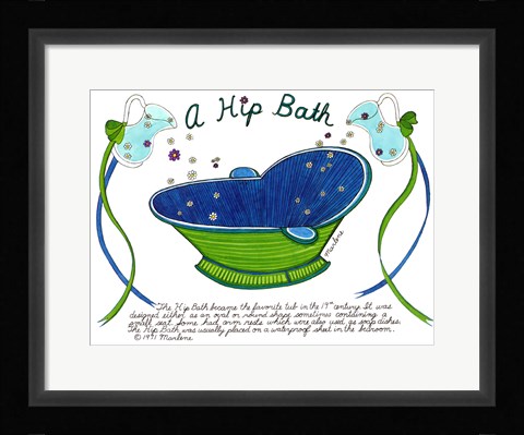 Framed Hip Bath Print