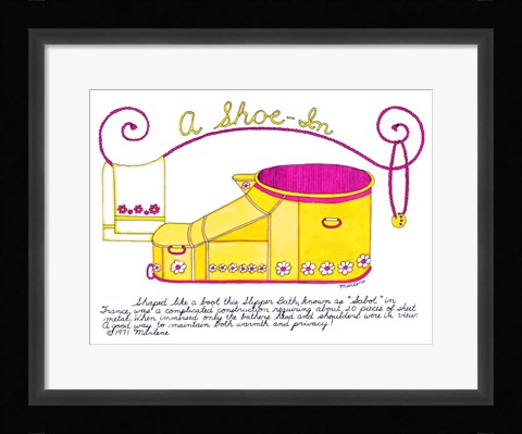 Framed Shoe In Print