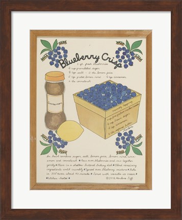 Framed Blueberry Crisp Print