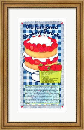 Framed Old Fashioned Strawberry Shortcake Print