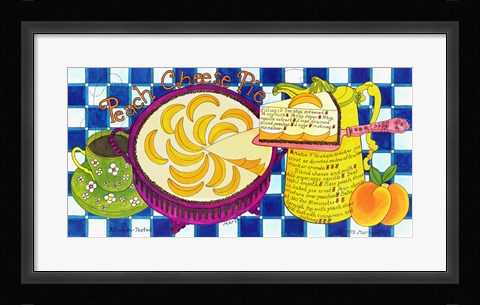 Framed Peach Cheese Pie Print