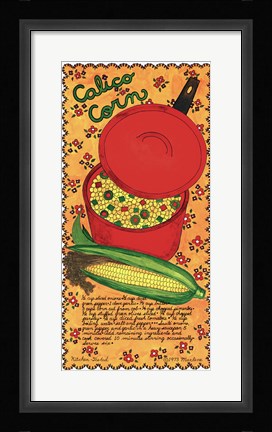 Framed Calico Corn Print