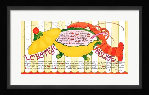 Framed Lobster Print