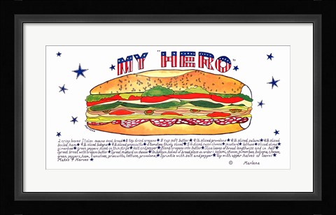 Framed My Hero Print