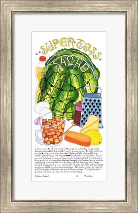 Framed Super Toss Salad Print
