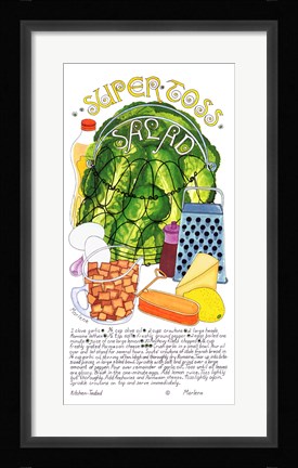 Framed Super Toss Salad Print