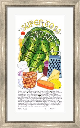 Framed Super Toss Salad Print