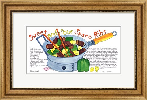 Framed Sweet and Sour Spare Ribs Print