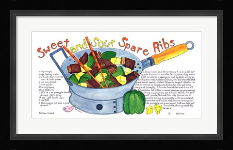 Framed Sweet and Sour Spare Ribs Print