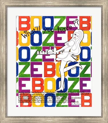 Framed Booze Print
